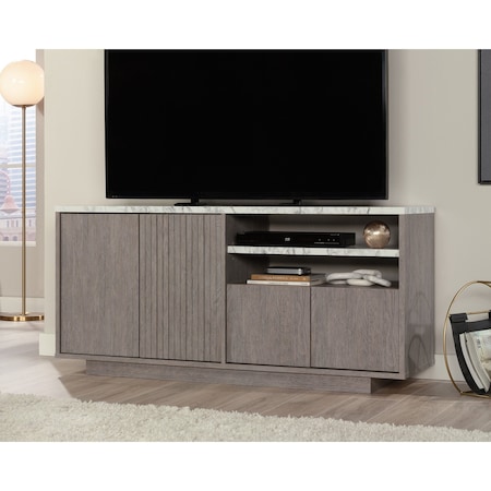 Sauder East Rock Credenza Ao , Accommodates up to a 65 in. TV weighing 70 lbs 431761